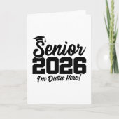Senior 2026 I’m Outta Here Graduation Funny Quote Karte (Vorderseite)
