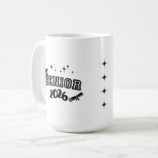 Senior 2026 Mug Kaffeetasse (Vorderseite Links)