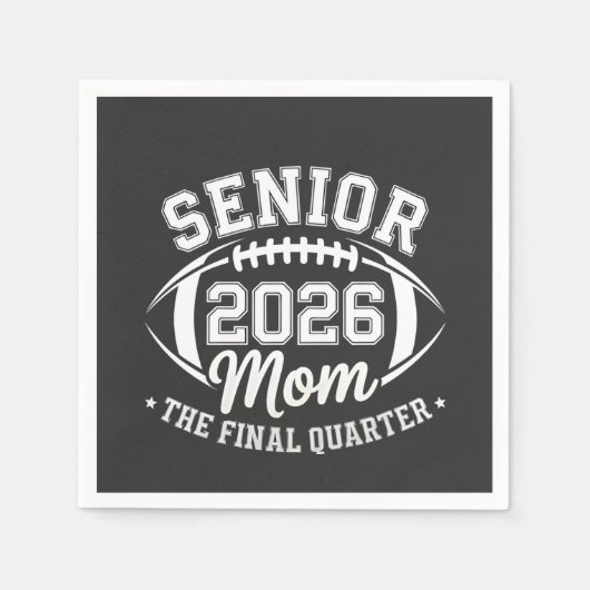 Senior 2026 Mutter Das letzte Viertel Serviette (Vorderseite)