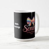 Senior 2026 Niedlich Rainbow Bow Abschluss Coquett Kaffeetasse (VorderseiteRechts)