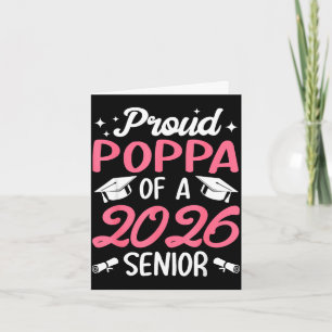 Senior 2026 stolzer Papa eines Senior-Absolventen Karte
