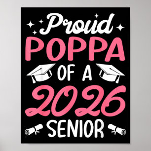 Senior 2026 stolzer Papa eines Senior-Absolventen Poster