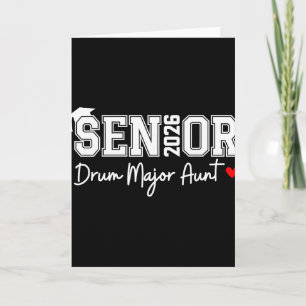 Senior 2026 Tambourmajor Tante Marschierende Absch Karte