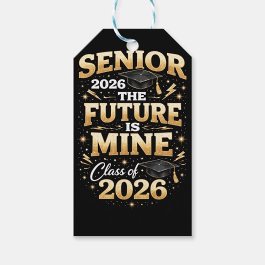 Senior 2026 – The Future is Mine Geschenkanhänger (Vorderseite)