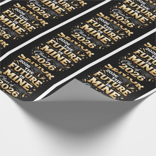 Senior 2026 – The Future is Mine Geschenkpapier (Ecke)