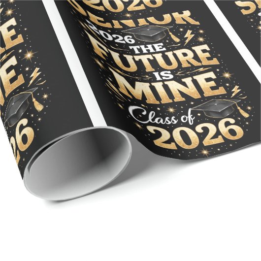 Senior 2026 – The Future is Mine Geschenkpapier (Rolleneckpunkt)