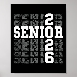 Senior 2026 Zurück zur Schule Abschluss Lehrer Kin Poster