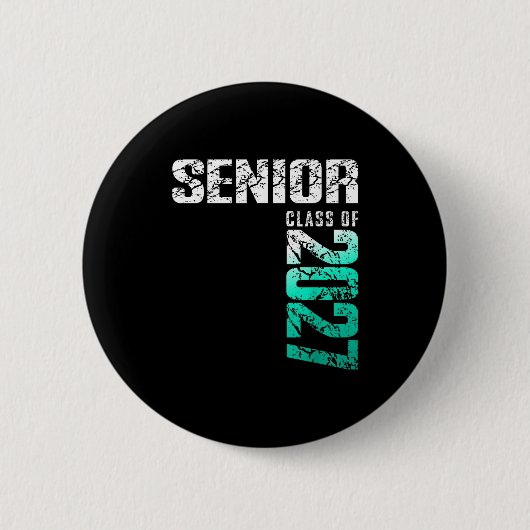 Senior 2027 Abschlussklasse 2027 Abschluss Button (Vorderseite)