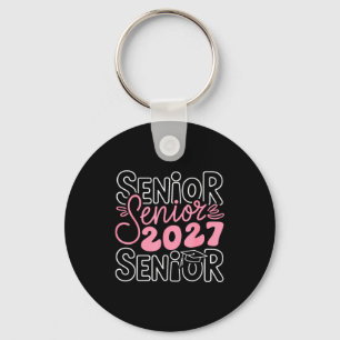 Senior 2027 Abschlussklasse 2027 kokette rosa Schl Schlüsselanhänger