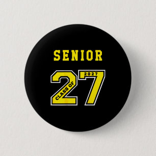 Senior 2027 (Rücken) gold Abschlussklasse 27 Triko Button
