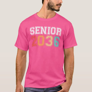 Senior 2036 Graduation Retro Vintage funny T-Shirt
