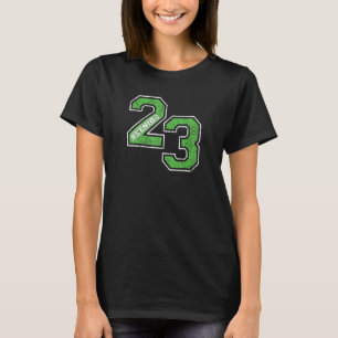SENIOR 23 Class of 2023 RETRO Green White GRAD SWA T-Shirt