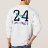 Senior Abschluss Blue Leopard Sweatshirt T-Shirt (Rückseite)