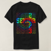 Senior Abschluss Class of 2023 Gefärbte Krawatte S T-Shirt (Design vorne)