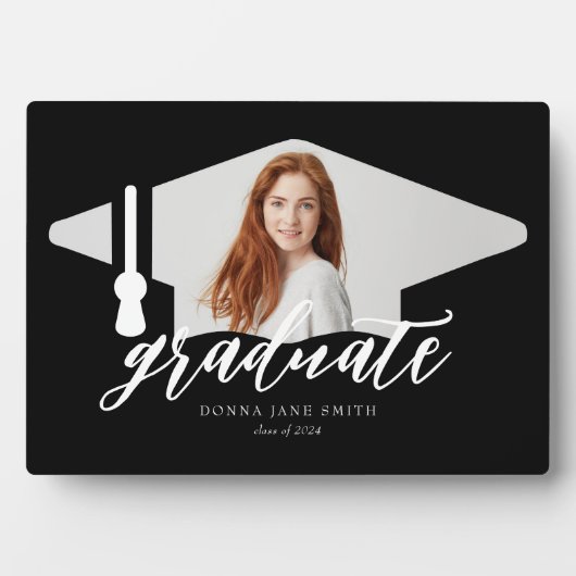 Senior Abschluss Foto Graduate Fotoplatte (Vorderseite)