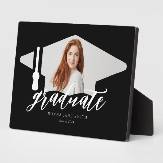 Senior Abschluss Foto Graduate Fotoplatte (Seite)