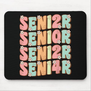 Senior Abschluss Niedlich Groovy Senior Cl of 2024 Mousepad