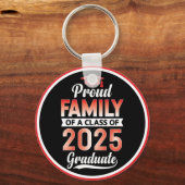 Senior Abschluss Proud Family of a 2025 Graduate Schlüsselanhänger (Rückseite)
