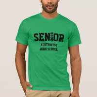 Senior Abschluss Shirt mit Jahr und Schulname