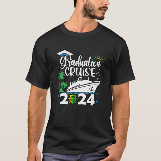 Senior Abschluss Trip Cruise 2024 Aw Ship Party C T-Shirt (Vorderseite)