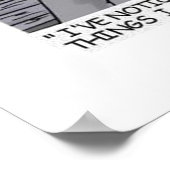 Senior am Park Bench Poster (Ecke)