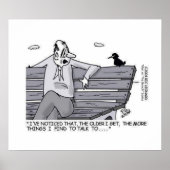 Senior am Park Bench Poster (Vorne)