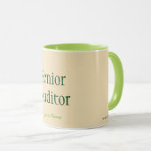 "SENIOR AUDITOR" TASSE (VorderseiteRechts)