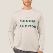 "Senior Auditor" Tri-Blend Shirt (Vorderseite)
