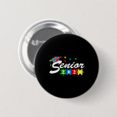 Senior Autismus Graduate 2022 for Autistic Teens G Button (Vorne & Hinten)