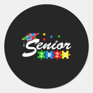 Senior Autismus Graduate 2022 for Autistic Teens G Runder Aufkleber