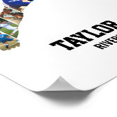 Senior Baseball Pitcher Sports Photo Collage Poster (Ecke)