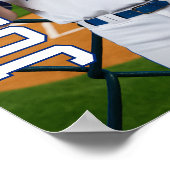 Senior Baseball Team Benutzerdefiniertes Foto Spor Poster (Ecke)