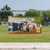 Senior Baseball Team Player Custom Sports Photo Banner (Insitu)