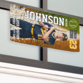 Senior Baseball Team Player Custom Sports Photo Banner (Äußeres Gebäude)