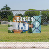 Senior Baseball Team Player Customize Sports Photo Banner (Insitu)