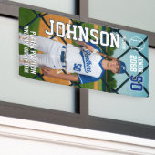 Senior Baseball Team Player Customize Sports Photo Banner (Äußeres Gebäude)