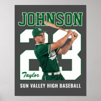 Senior Baseballspieler Nummer Benutzerdefiniertes 