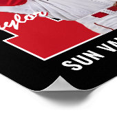 Senior Baseballspieler Nummer Benutzerdefiniertes  Poster (Ecke)