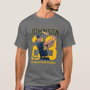 Senior Baseballspieler Nummer Benutzerdefiniertes T-Shirt