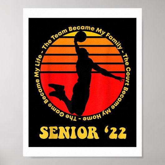 Senior Basketball 2021 Night Gifts Poster (Vorne)