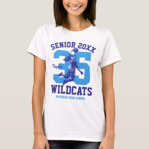 Senior Basketball Mädchen Spieler Custom Sports Te T-Shirt