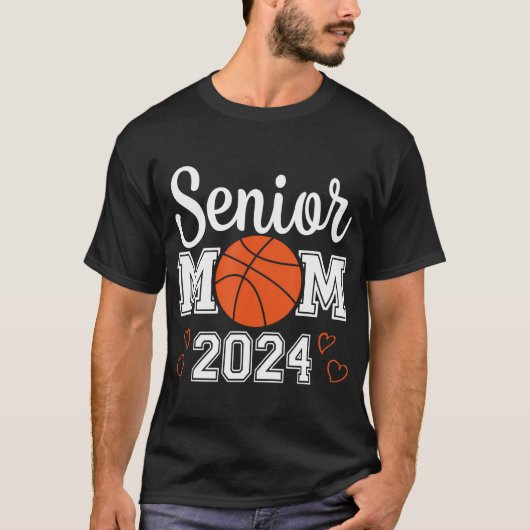 Senior Basketball Mama 2024 Class of 2024 Player T-Shirt (Vorderseite)