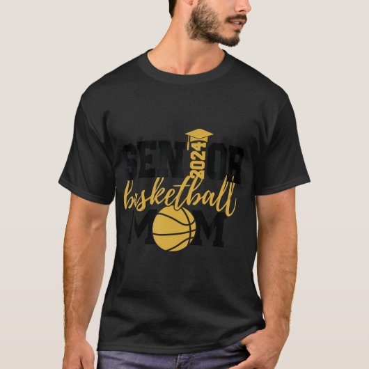 Senior Basketball Mama 2024 Shirt (Vorderseite)