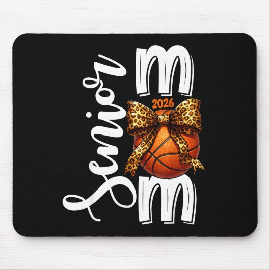 Senior Basketball Mutter Klasse 2026 Design Mousepad (Vorne)