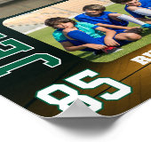 Senior Basketball Team Sports Custom Photo Collage Poster (Ecke)