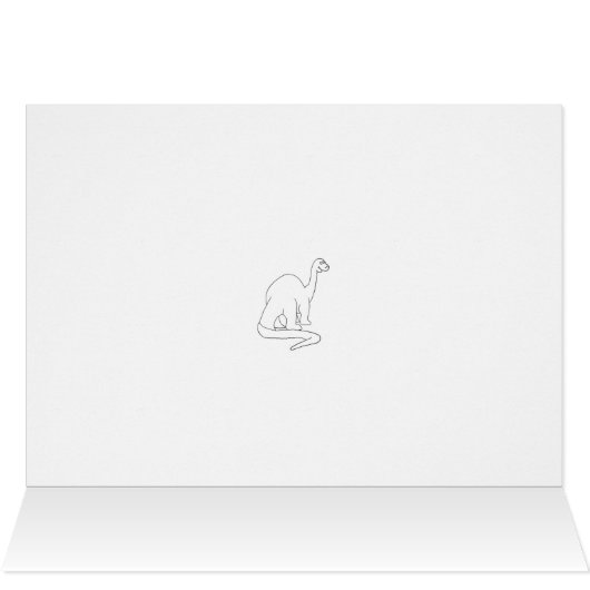 Senior Birthday, Dinosaur, REACH 90 (or any age) (Innenansicht Horizontal (Oben))