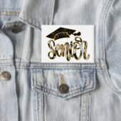 Senior Black and Gold Brushtroke Button (Insitu)