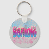 Senior - Blume 2 Schlüsselanhänger (Vorderseite)