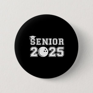 Senior Bowling CL of 2025 Abschluss School Gradua Button