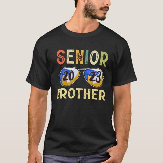 Senior Brother 2023 Cool Proud Volleyball Senior G T-Shirt (Vorderseite)